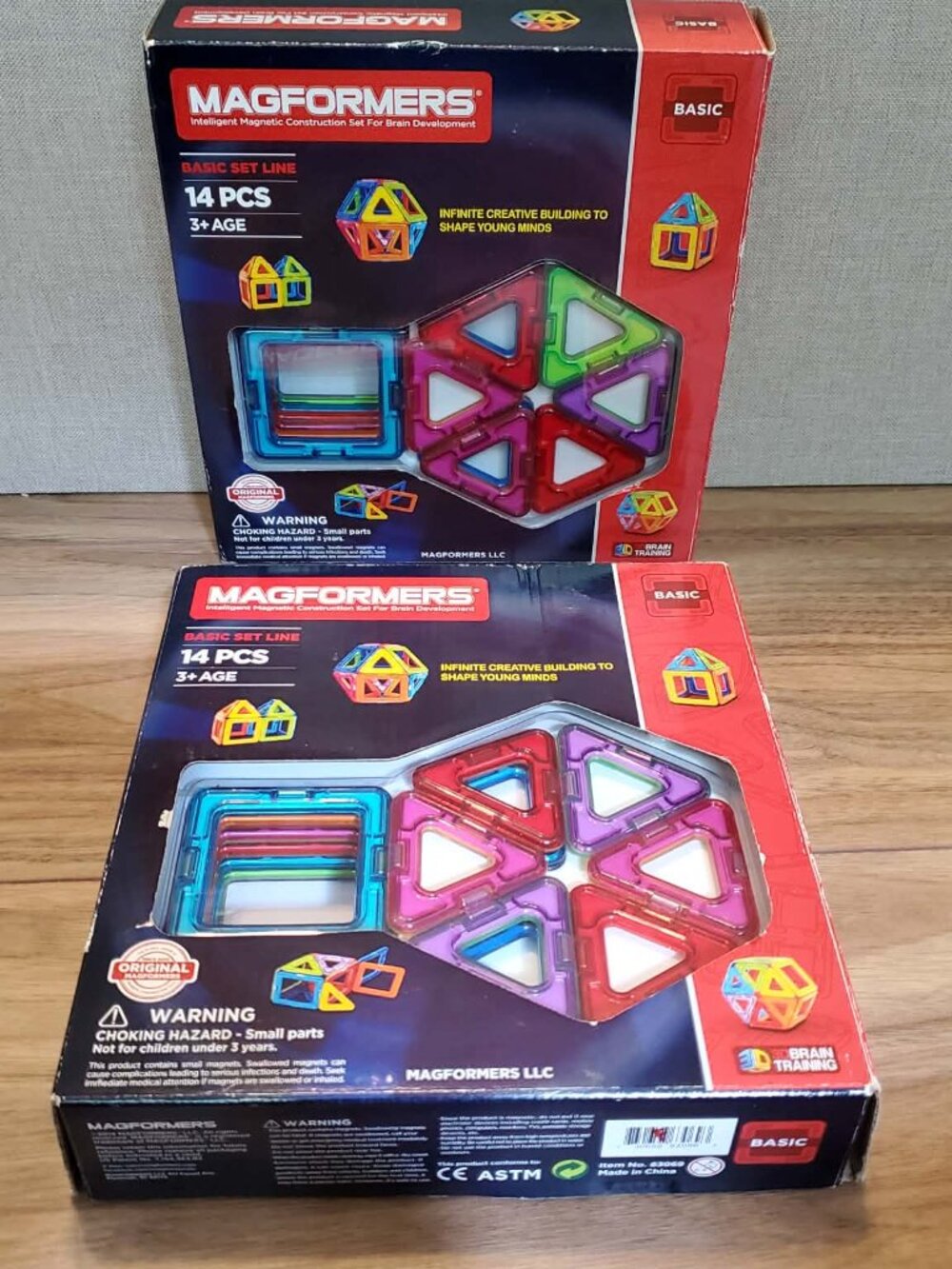 Magformer Basic Building Set 14 Pieces - 2 Boxes